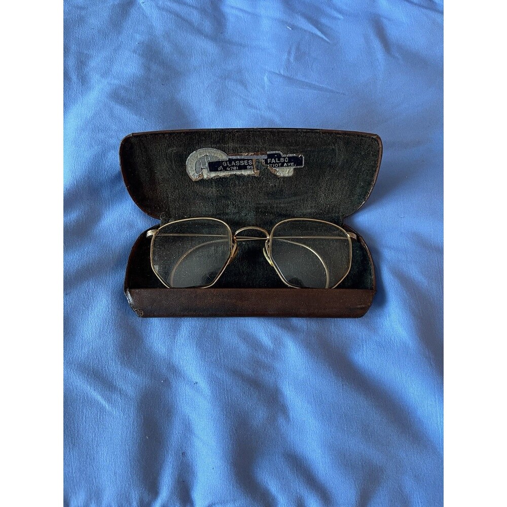 Antique Artcraft Glasses Frames 1/10 12K Gold Filled GF W/Case - Picture 4 of 14